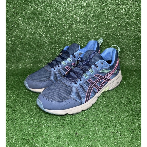 Asics Women's Gel Venture 7 Blue Running Shoes Low Top Lace Up Size 10 1012A476 - Picture 3 of 9